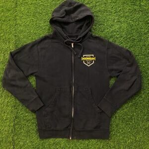 Men’s Navy Hoonigan Industries Racing Full Zip Hoodie